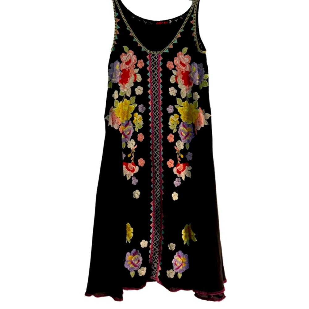 NWOT Johnny Was Embroidered Little Black Dress